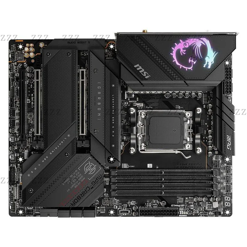 ZZ For MSI MPG X670E CARBON WIFI Motherboard Socket AM5 DDR5 +DP ATX