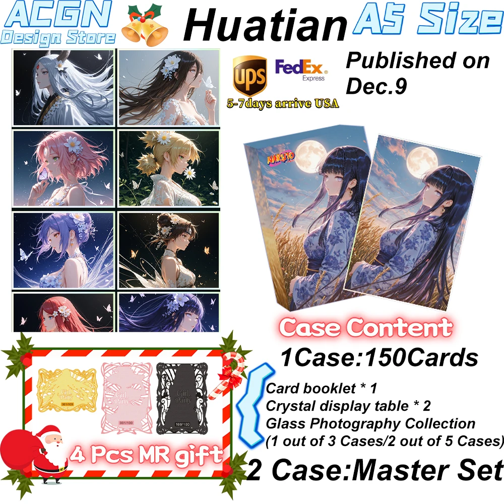 

2025 Huatian Creative x Naruto A5 Коллекционная карта Аниме-карта Подарки на день рождения ACG CCG TCG Подарки для хобби