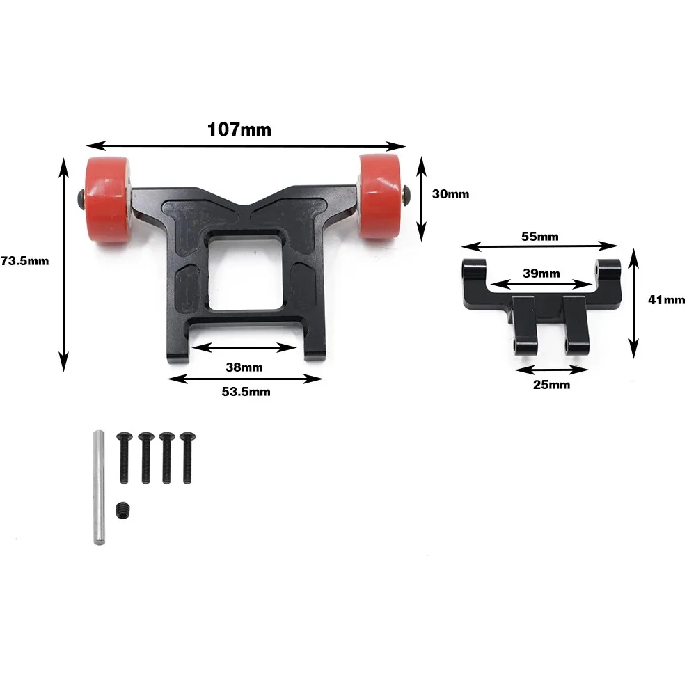 Arrma 1/10 Granite Tang Dynasty Giant Rock Typhoon Magic Snake Multi-Hole Adjustable Metal Head Wheel Upgrade Parts