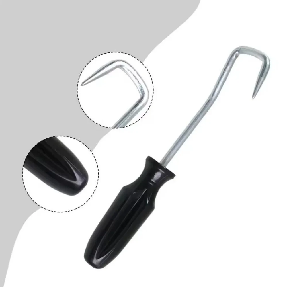 Automotive Hose Removal Hook Tool Made of Steel for Fuel and Radiator Pipes with Comfortable Nylon Handle for Safe Handling