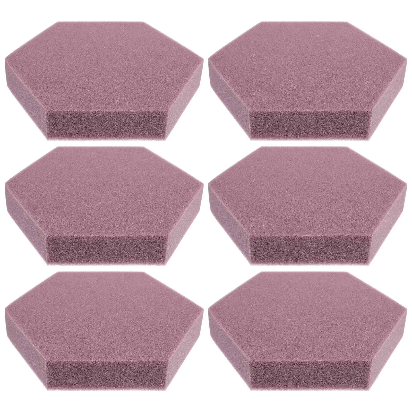 

6 Pcs Sound-absorbing Cotton Panels Acoustic Treatment Ceiling Sponge Reducing Insulation Office Hexagon Diy