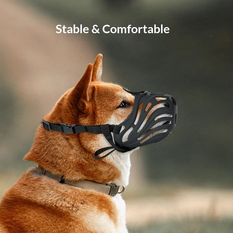 Dog Muzzle Anti-barking, Anti-biting, Anti-eating Dogs Mask, Anti-biting Handy Gadget Small, Medium and Large Dog Pet Mouth Mask view 5