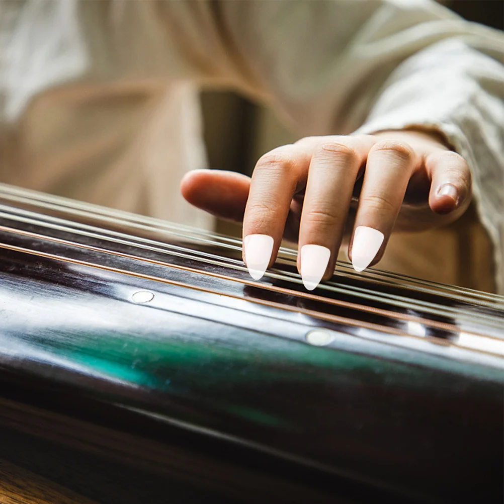 

5Pcs Essential Guzheng Nails Strong Finger Protectors Best Gift for Guzheng Learners Finger Nail Protectors Fake Nails