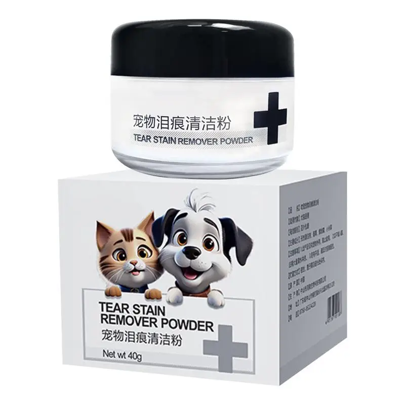 Pet Tear Stain Remover Powder Natural Tear Stain Remover Powder Absorbing Non-Irritating Dog Eye Care Pet Supplies For All