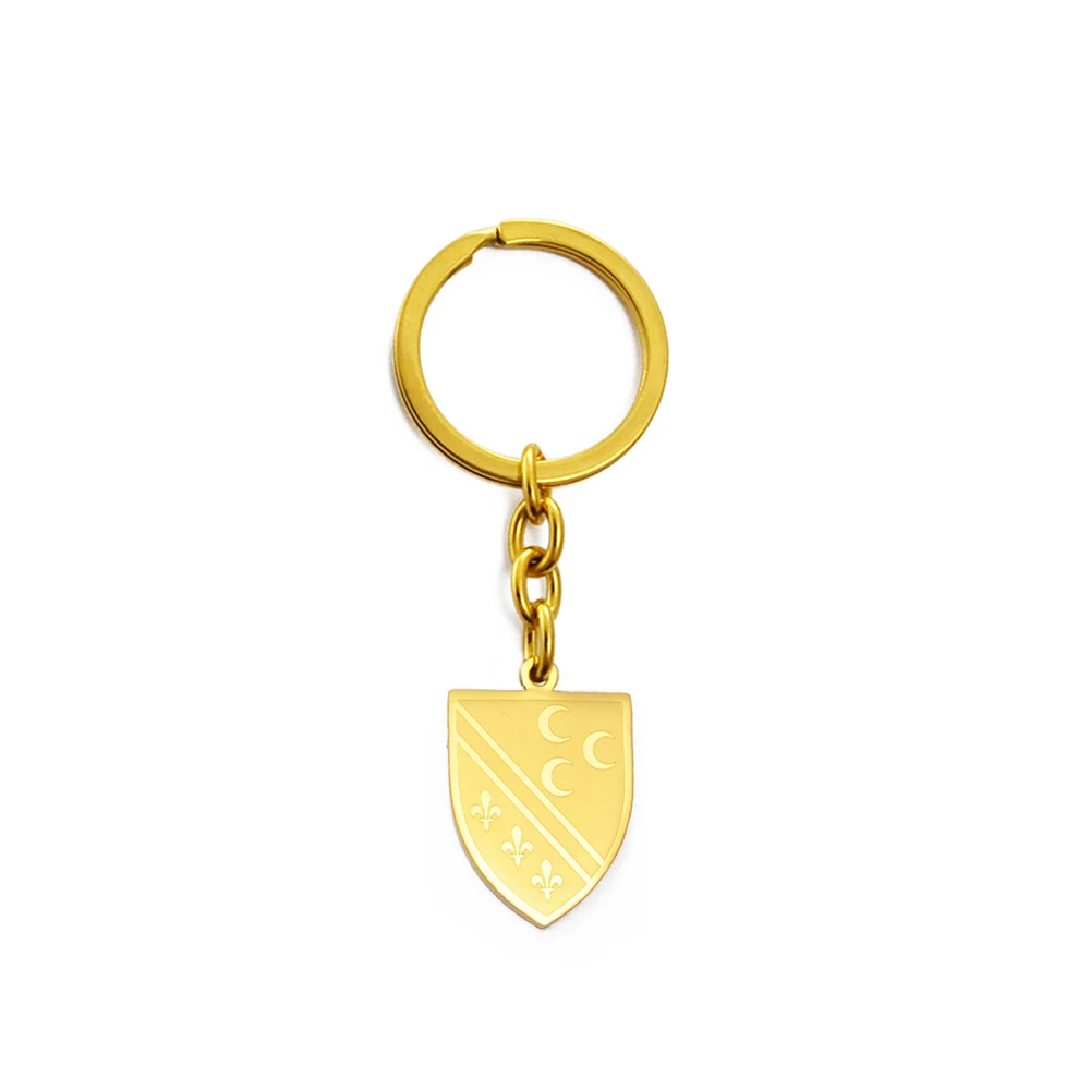 Anniyo Bosnians Key Chain Charm Bosna Jewelry Key-Ring For Women Men #K0007