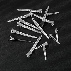 Sliver Hair Root Fluffy Clips Women Simple Metal Hair Fixed Clips Hairdressing Section Clips Barber Salon Hair Cut Styling Tools