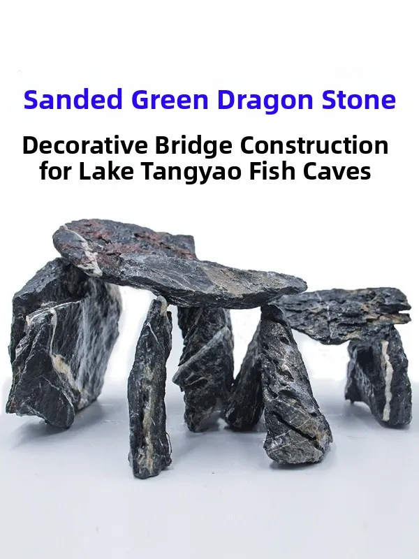 Acid Washed Natural Dragon Stone Slab Small Blocks Three Lake Cichlid Aquarium Decoration Landscape Fish Tank Basking Platfor...
