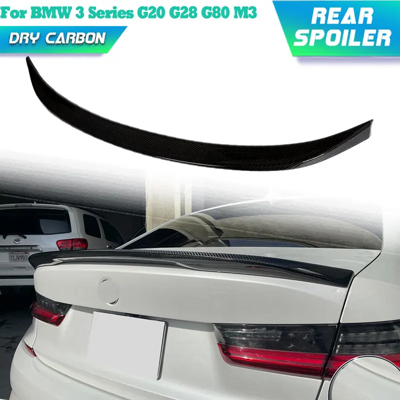 

Prepreg Dry Carbon Car Rear Trunk Spoiler Wings for BMW 3 Series G20 G28 G80 M3 Sedan 2020-2022 Rear Spoiler Boot Wing Lip