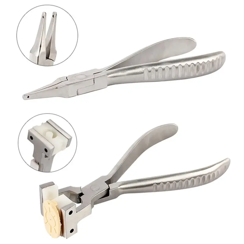 A98E-Besmic Stainless Steel Eyeglasses Repair Hand Tool Featuring Suction Cup Plier Design