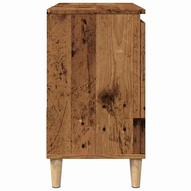 Immagine 4: Mobile Lavabo Stile Antico 65x33x60cm, Legno Resistente, Facile da Pulire