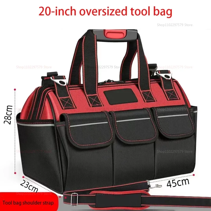 

Multifunctional Tool Bag Oxford Canvas Multi-pocket Storage Household Multifunctional Electrician Special Wear Resistant Workbox