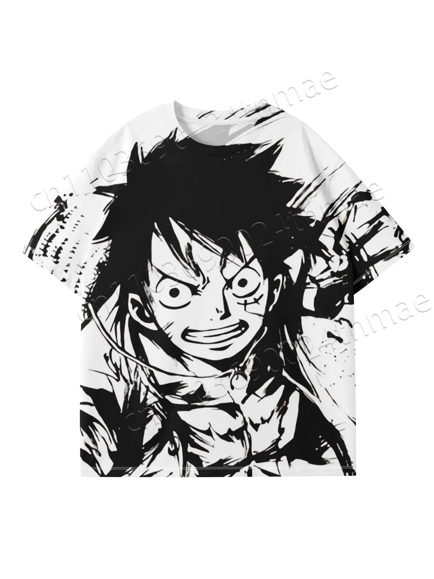 2025 Viral One Piece TikTok Tee - Licensed Quality (Dual Options)‌ 3D Printing Quick Drying and Breathable