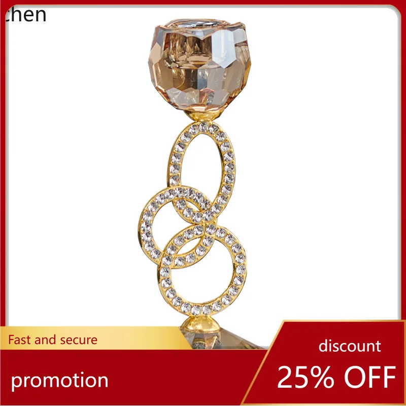 

Zml creative home decorations office model room desktop decoration metal candle holder