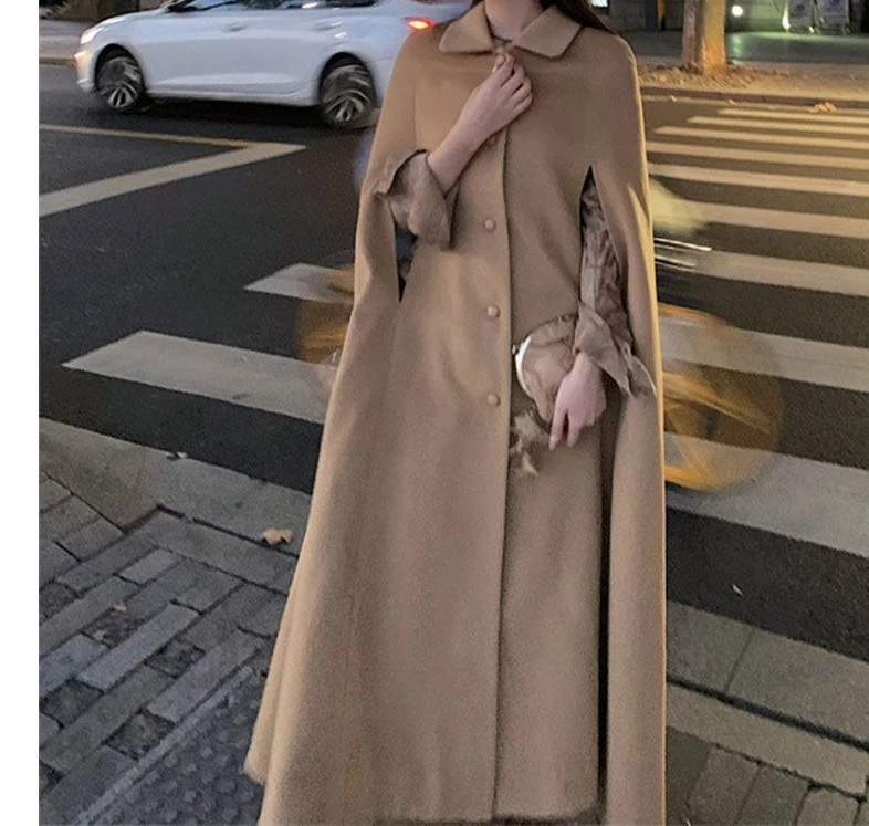 2025 Winter New Woolen Coat Fashion Style Coat Medium and Long Women's Edition