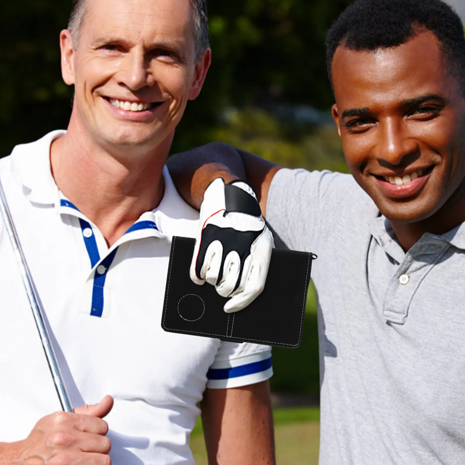 

Ergonomic Golf Scorecards Holder PU Score Recording Cover Closure and Quick- for on-Course