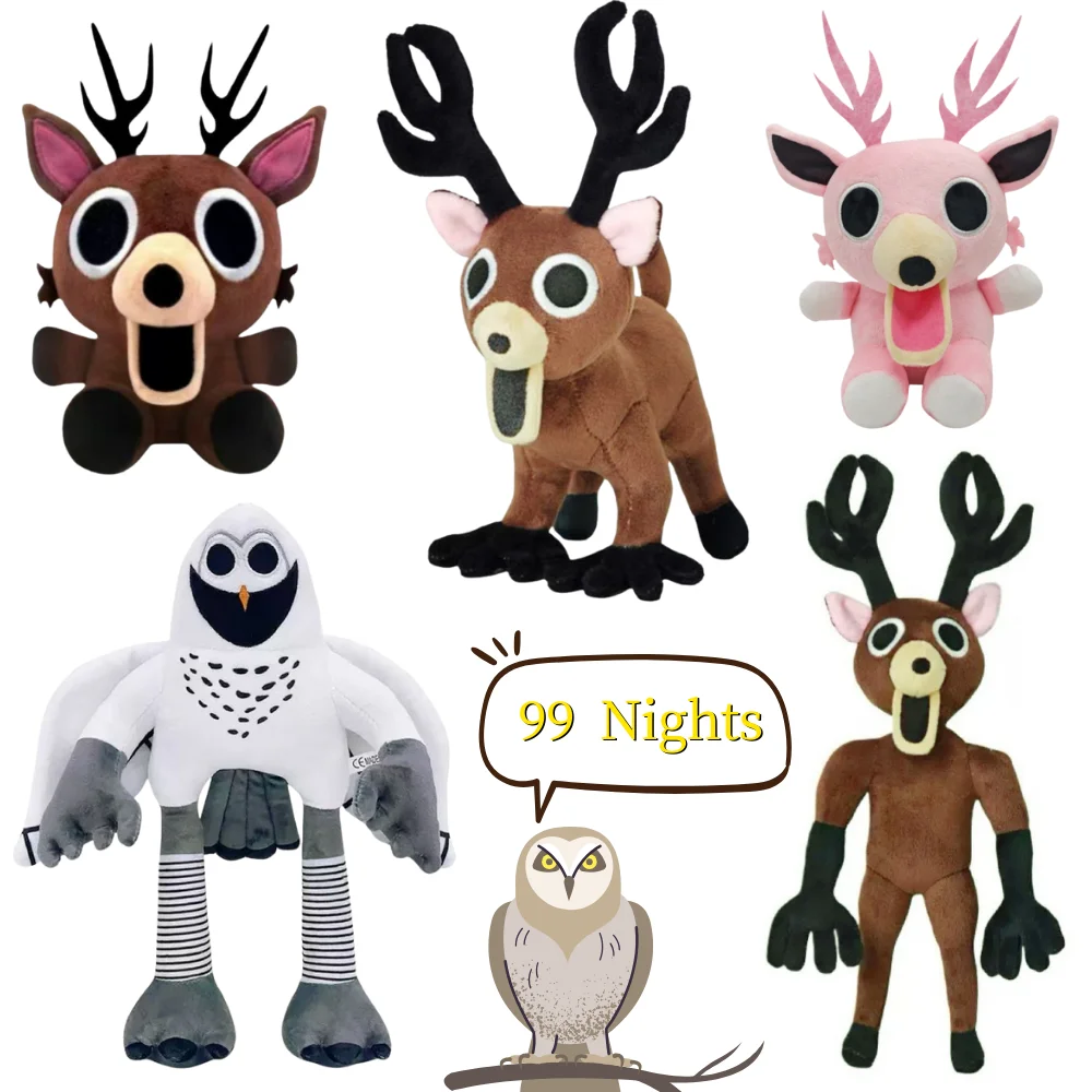 @@Novo 99 noites na floresta veados brinquedos de pelúcia filme animais de pelúcia veados brinquedo fãs presentes de aniversário brinquedos para crianças presentes de halloween