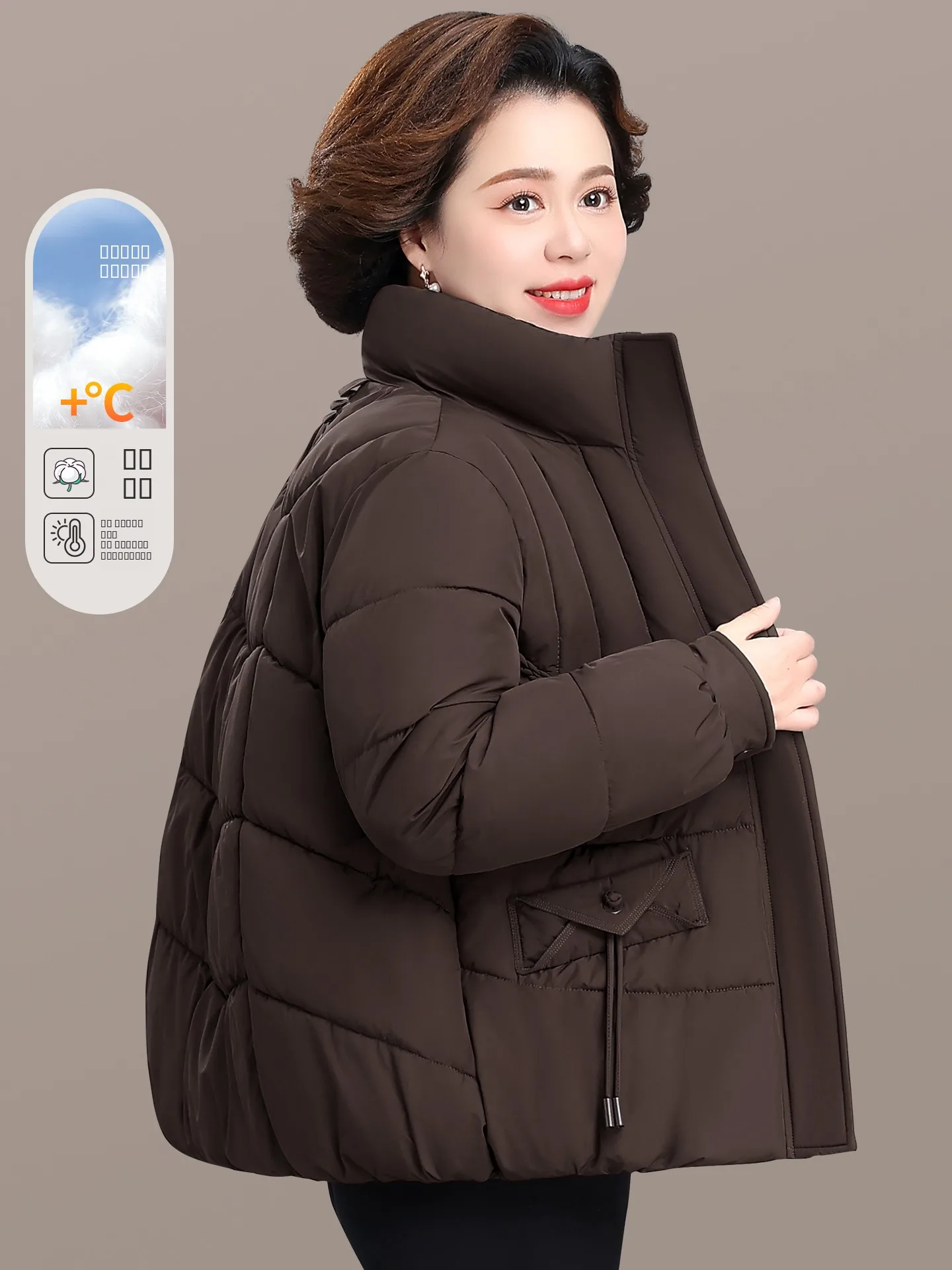 

Утепленная хлопковая куртка для мам: модная женская одежда для осени и зимы, новогодний наряд для женщин среднего и старшего возраста