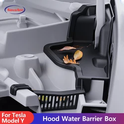 NovaAcc Hood Water Barrier Box for Tesla Model Y Water Guide Grille Channel Front Trunk Seal Protector Guard Strip Accessories