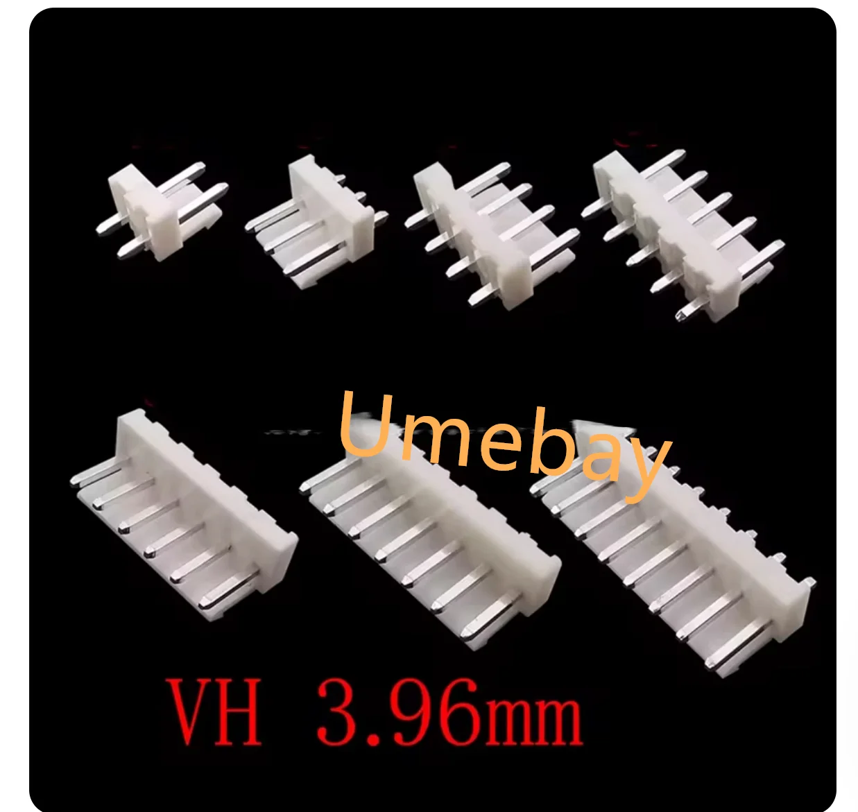 50 piece  ，  2P - 3P - 4P - 5P - 6P - 7P - 8P - 9P - 10P - 11P- 12P  ，VH3.96 wiring terminal straight needle seat 。