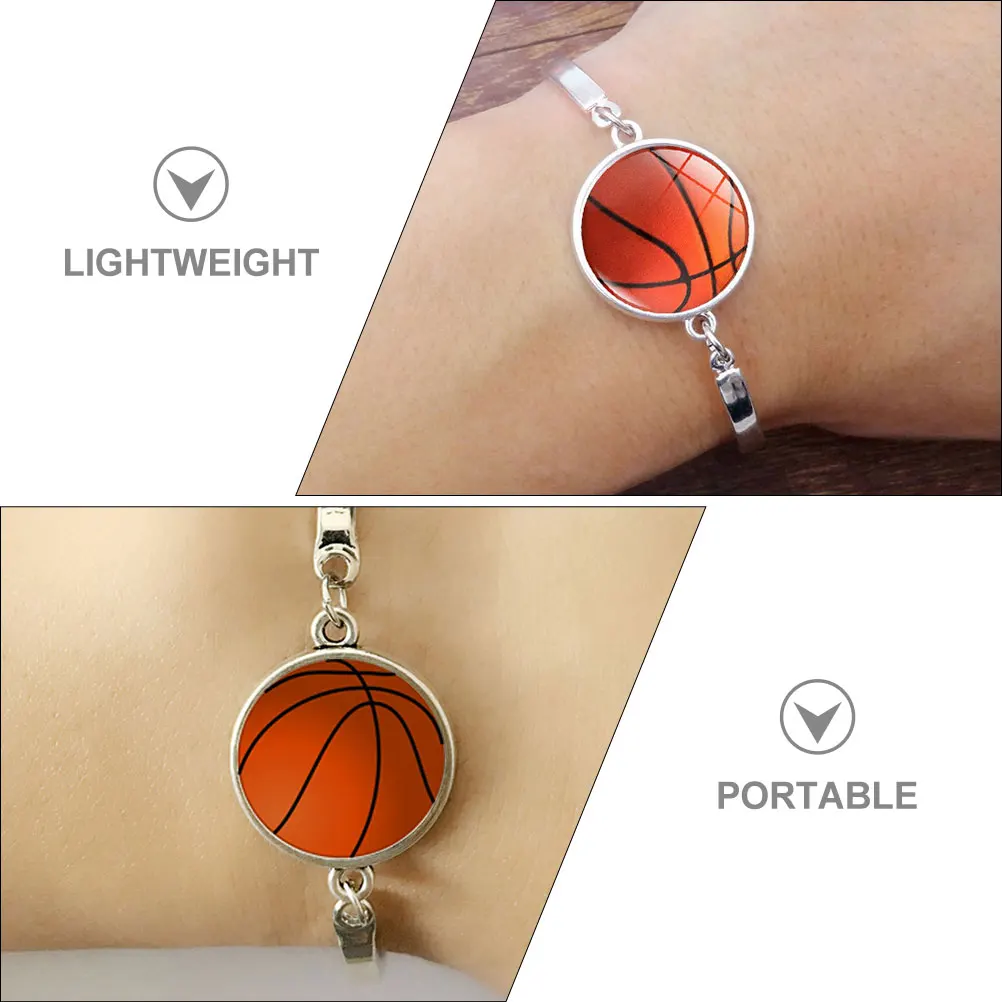 

Football Themed For Women Bracelet Lightweight Sports Jewelry Ball Bracelets For Portable Bracelet Women Girls