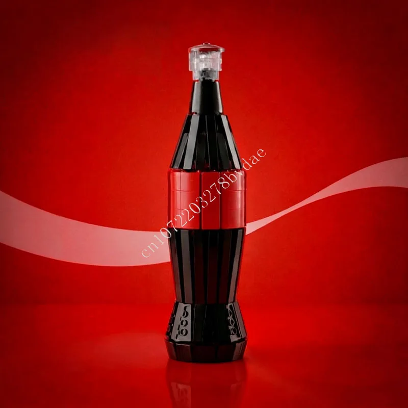

514 PCS Glass Bottle Building Blocks Model, Classic Cola Style Assembly DIY Educational Man For Adults Home Decoration