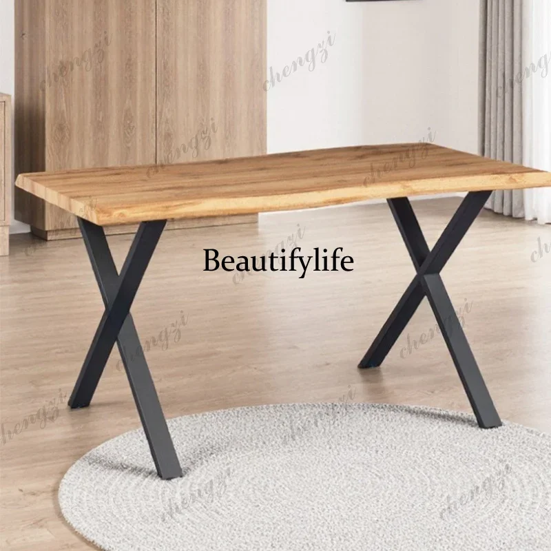 B573 Creative Ironwork Dining Tables Office Simple Bedroom Dining Tables Modern Minimalism Dining Room Furniture Linge De Table