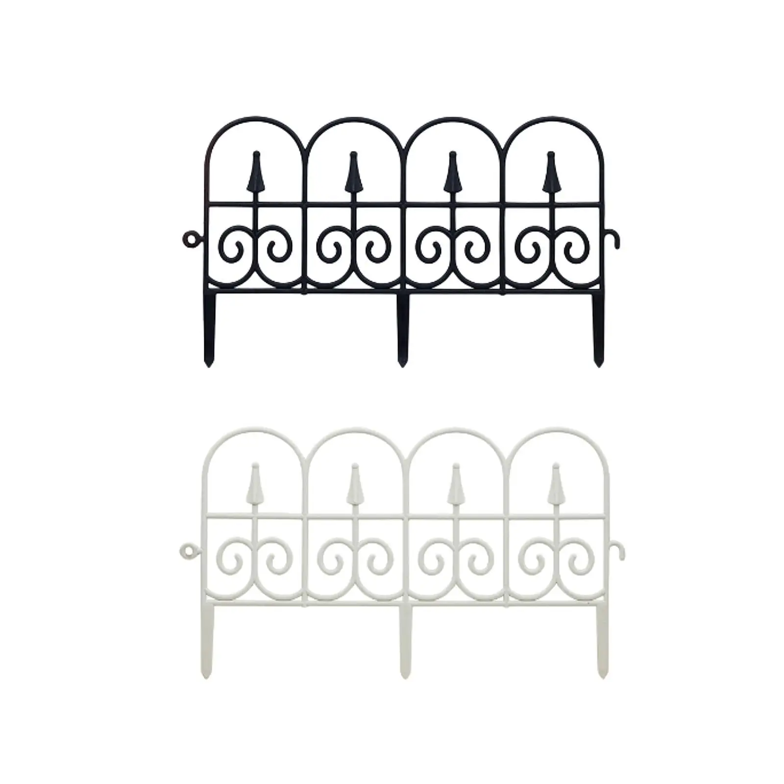 

Decorative Garden Fence Panel Animal Barrier Fence Backyard Lawn Landscape Pet Border Edging for Restaurant Stairs Flower Bed