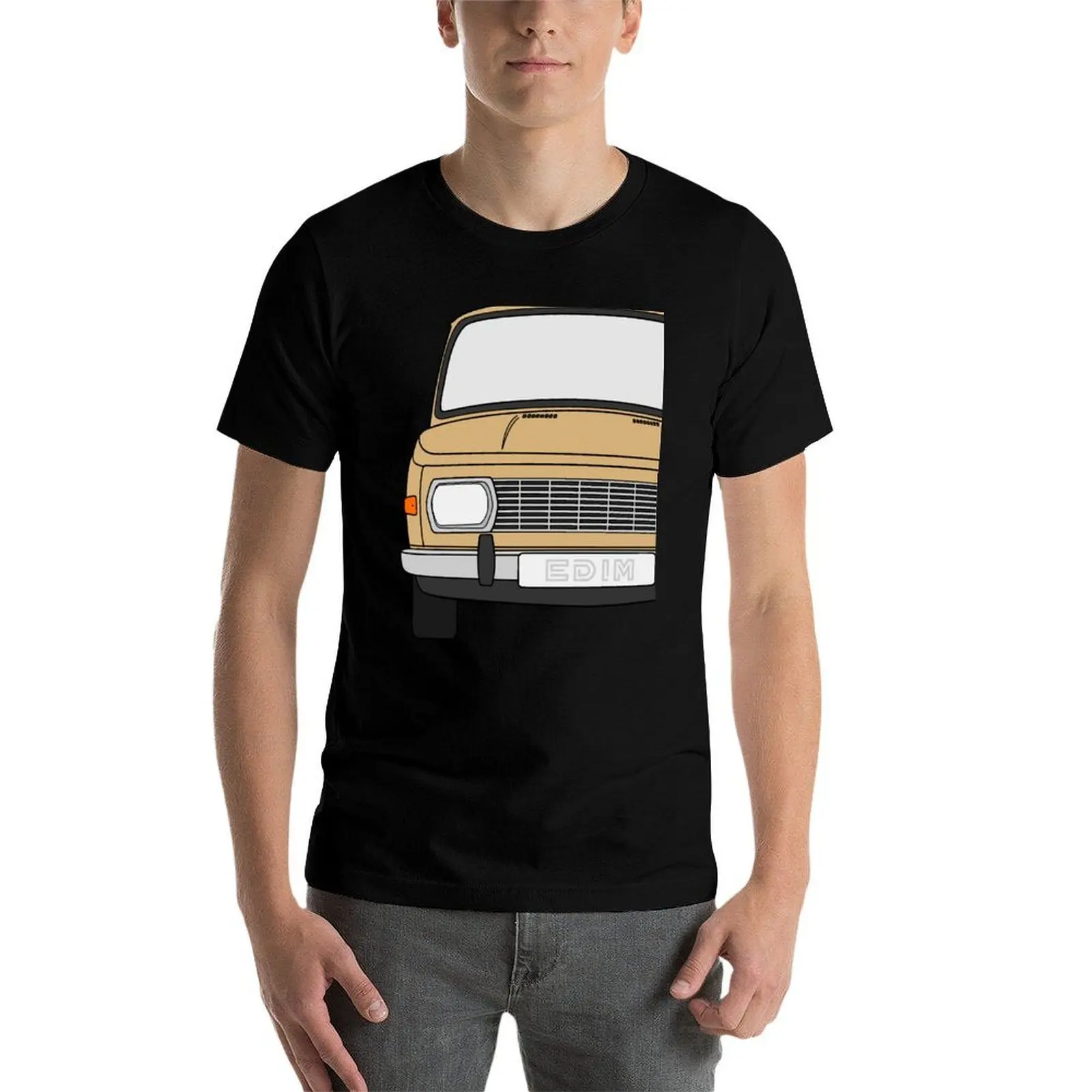 Wartburg 353 beige color T-Shirt Moisture Wicking Athletic T-Shirt view 4