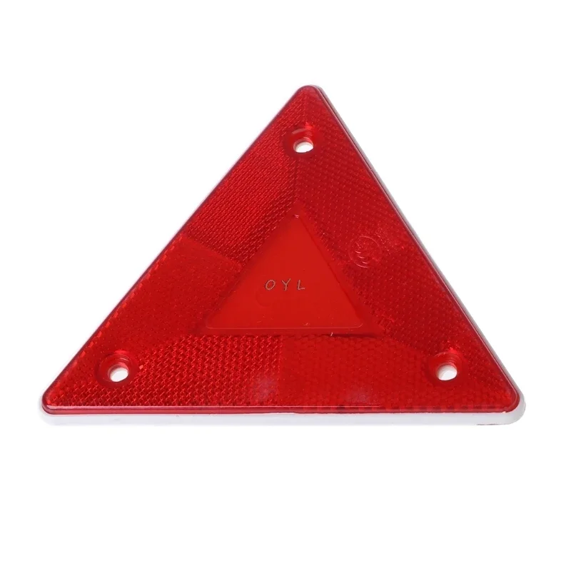 2 Pcs Warning Reflector Alerts Safety Plate Rear Light Trailer Truck Car