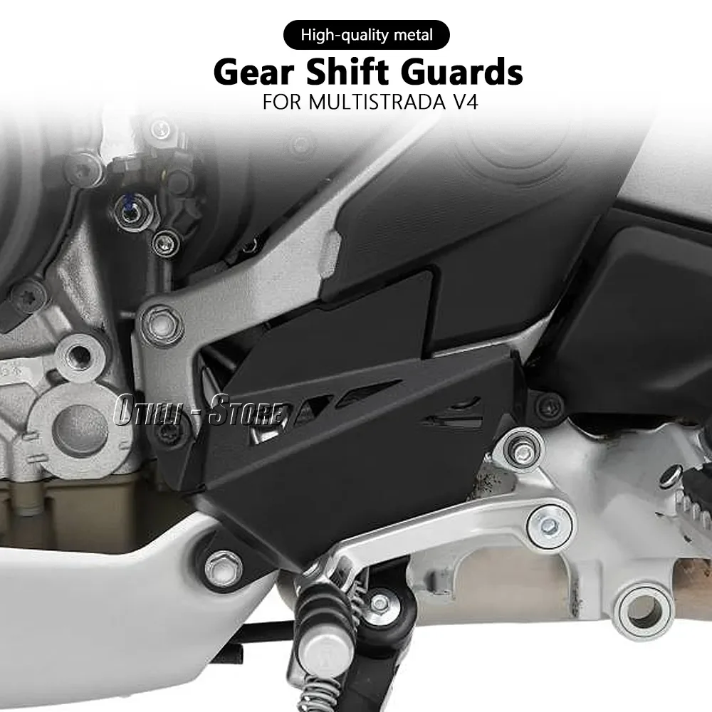 Nuevo Protector de palanca de cambio de marchas negro para Ducati Multistrada V4 MULTISTRADA V4 accesorios de motocicleta