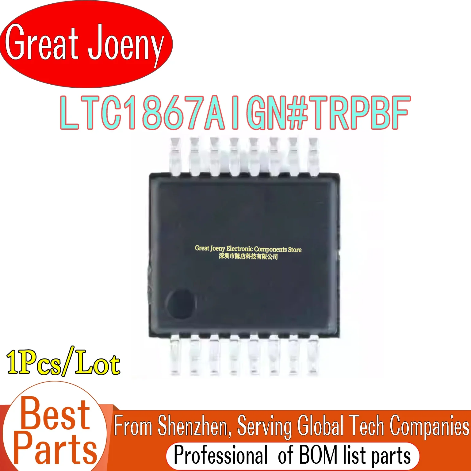 

100% New Original LTC1867 LTC1867AIGN#TRPBF LTC1867AIGN 1867 IC Chipset Bulk Best Price SSOP-16