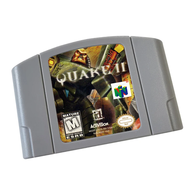 N64 games Cartridge-Quake IIe NTSC  And PAL Version Retro Games reconstructed