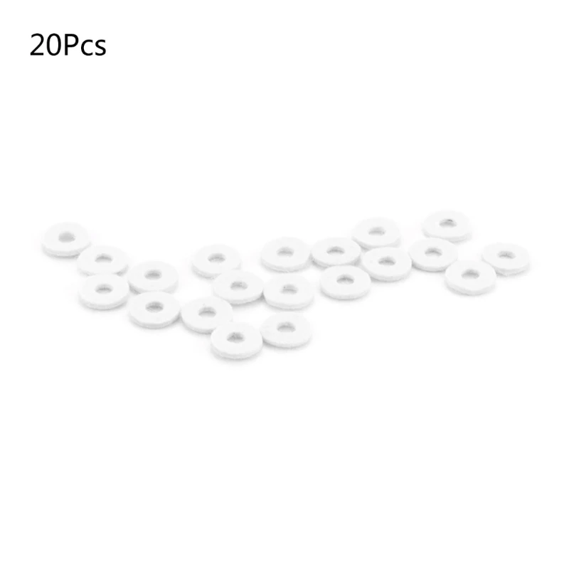 20Pcs Musical Instrument Part Trumpet Valves Felt Washer Trumpet Washers Pad Set