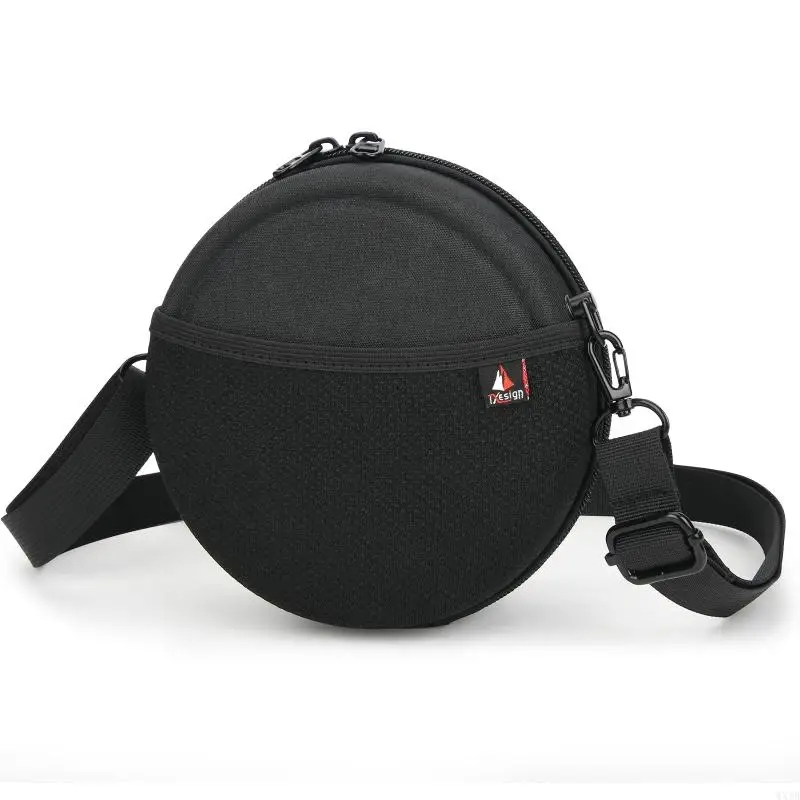Disc Player Holder Case Box With Inner Sponge Padding Meshed Accessory Pocket 