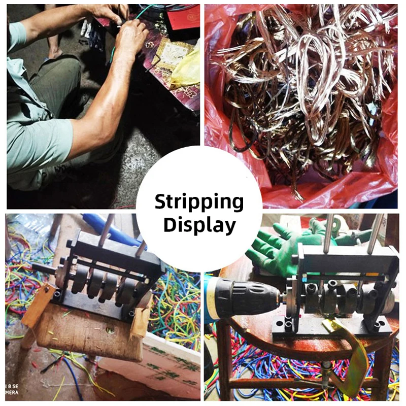 Portable Household Wire Stripper Manual Wire Stripping Tool 1-30mm Cable Electric Peeling Machine With Blade Hand Crank