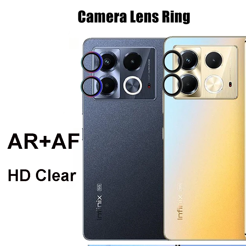 For infinix Note 40 5G Metal Camera Ring Lens Tempered Glass,Aluminum Alloy Lens Protector For Note 40 4G Back Lens Cover