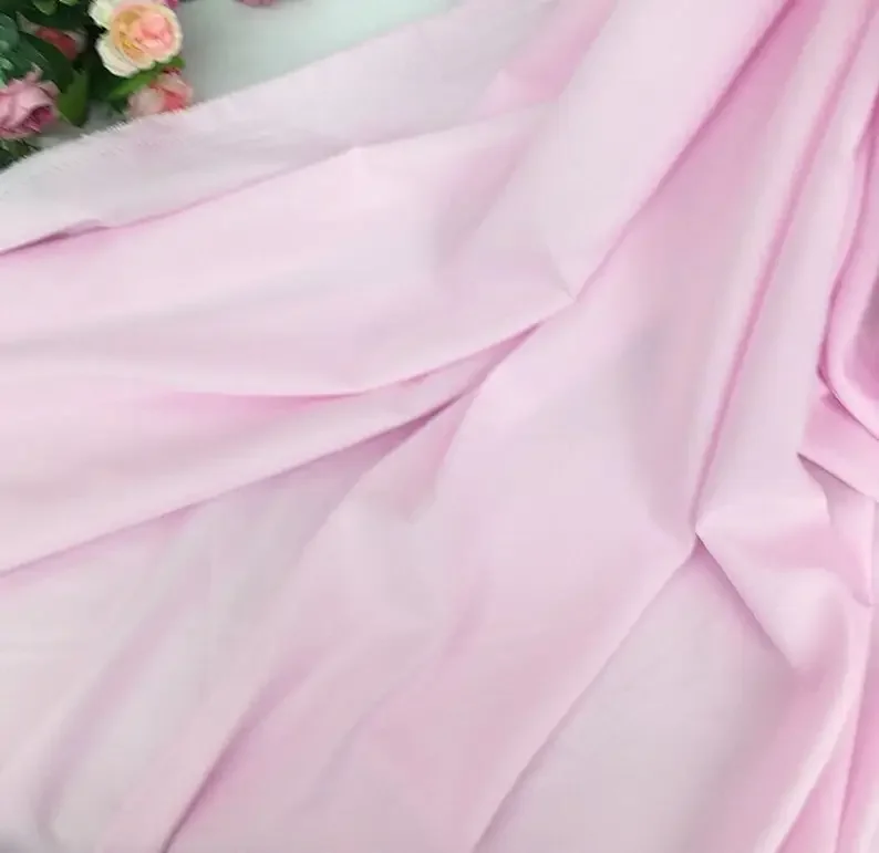 

10 Colors High quality soft Lining fabric Ivory Polyester fabric For Girl Dress, Wedding Background, Wedding , 59" width