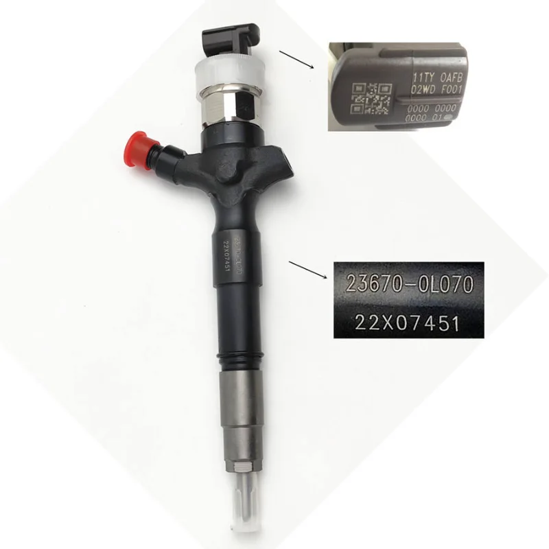 

High Quality Diesel Common Rail Fuel Injector 23670-0L070 23670-30240 2kd-Ftv