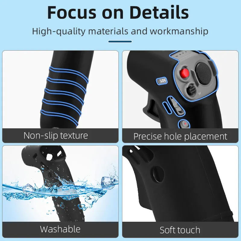 Capa de silicone para dji avata/fpv controlador de combinação alça de pescoço caso protetor da pele anti-perdido colhedor proteção luva acessório