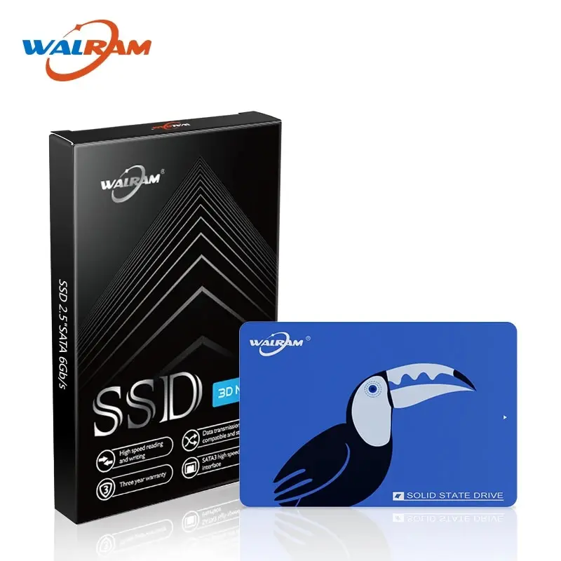 WALRAM SSD 1TB SATA3 2.5 Inch SSD 512gb 120GB 128GB 240GB 256GB 500GB 480GB SSD For Laptop Desktop PC Internal Solid State Drive