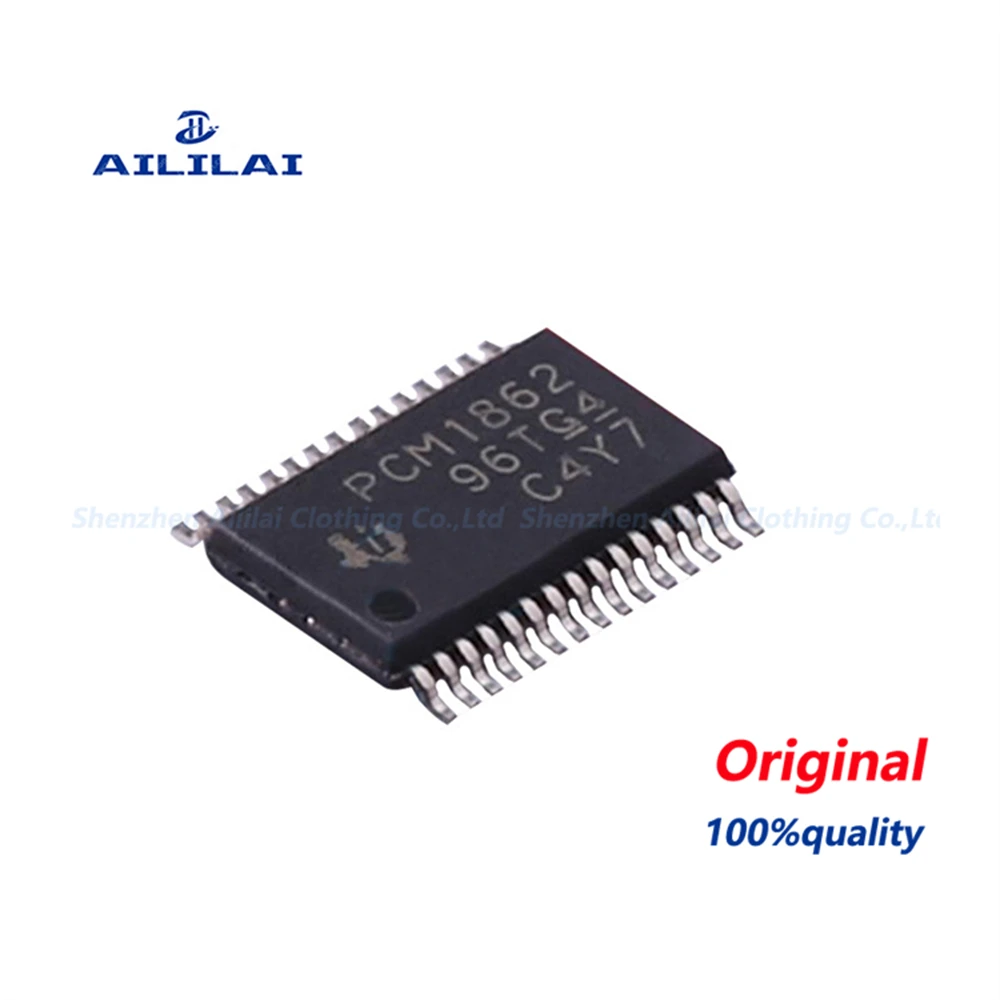 2pcs/lot New original PCM1862  PCM1862DBTR TSSOP30 PCM1862 2-channel 24-bit ADC I2C interface SPI