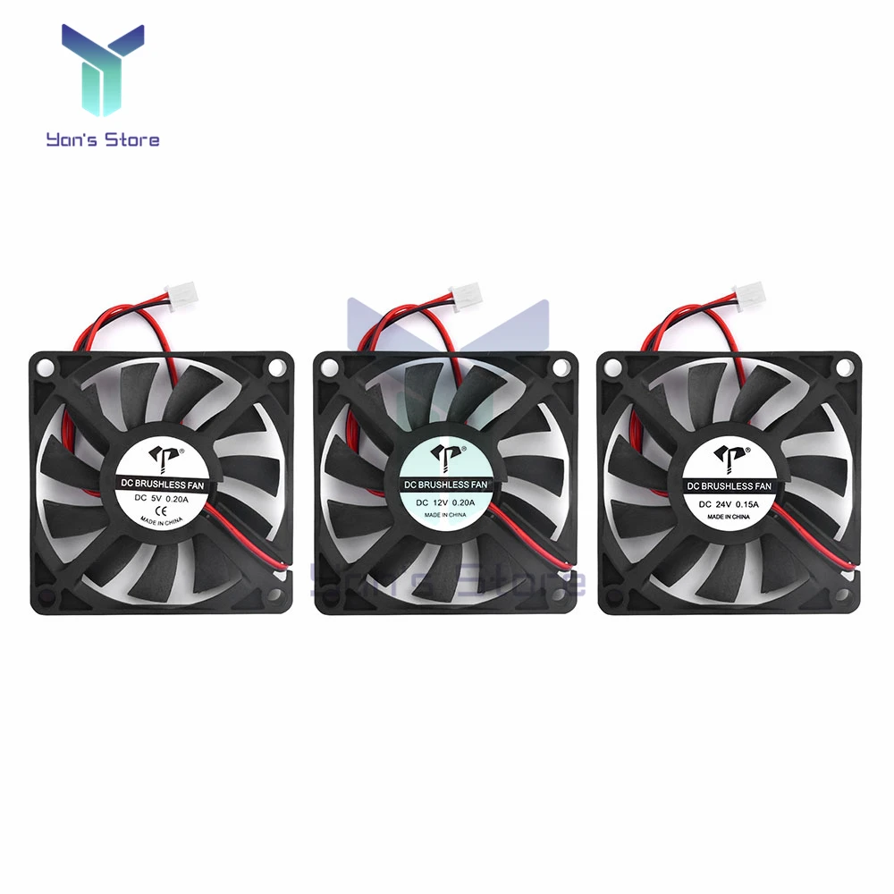 DC7010 DC7025 DC9225 DC Cooling Fan 2-Wire Oil bearing Industrial inverter cooling fan silent cooling fan 70mm*70mm 90mm*90mm