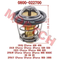 Termostato 0800-022700 para CFMoto, 800cc, ATV, UTV, SSV, CF400, CF500, CF600, CF1000, CF800, CForce 800XC, UForce 800, 600, 500, ZForce 800