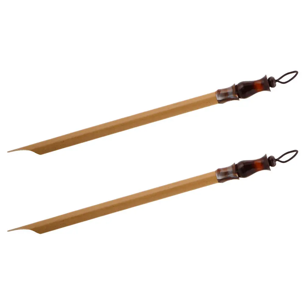

2Pcs Sturdy Bamboo Calligraphy Dip Pen Lightweight Comfortable Design for Traditional Chinese Tibetan Script Artistic Writing