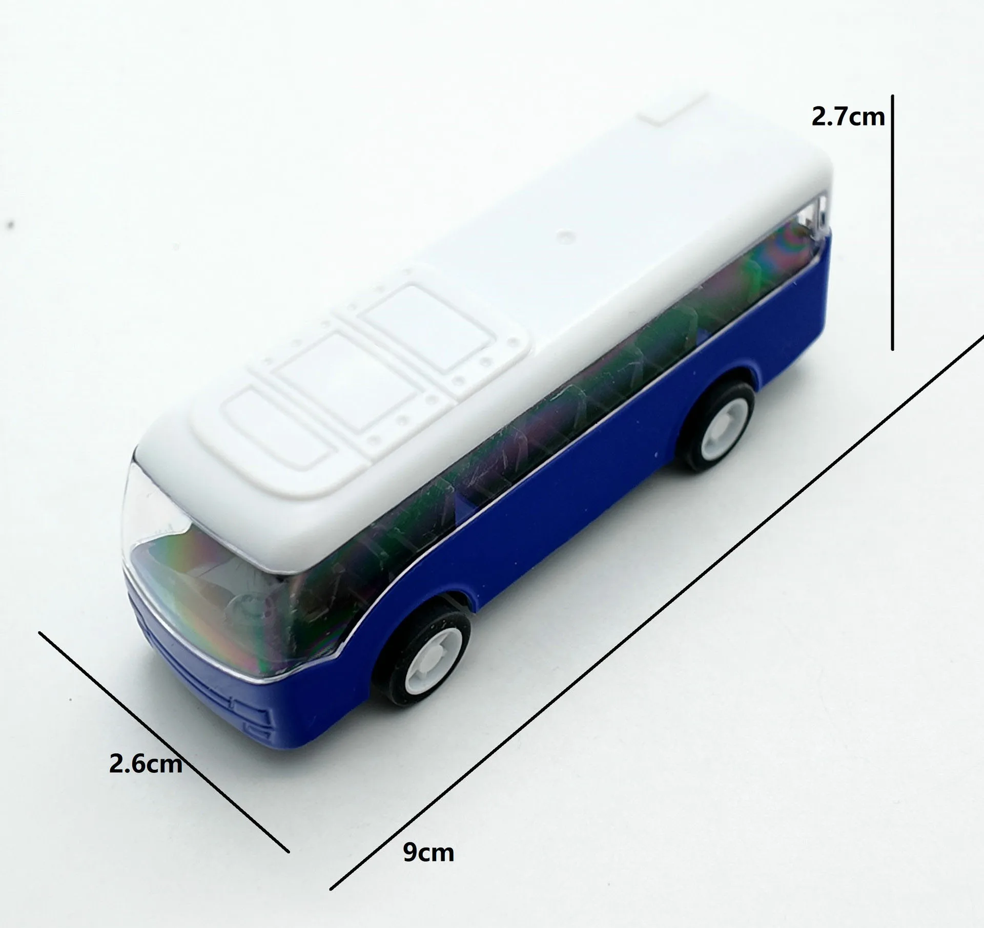 Mini autobús 1:87, juguete fundido a presión, modelo de autobús de simulación, coche extraíble, juguetes de escritorio, pequeños adornos, autobús de inercia para niños, regalos de cumpleaños