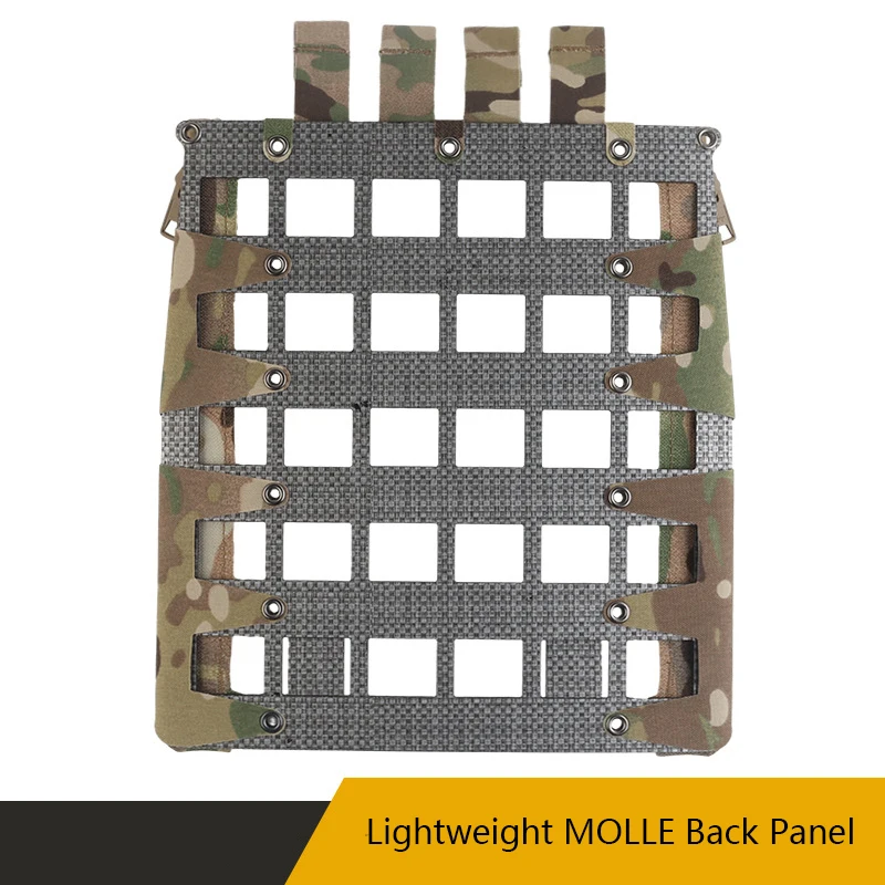 

Lightweight MOLLE Back Panel, MOLLE Mounting, Compatible with Multiple Vests