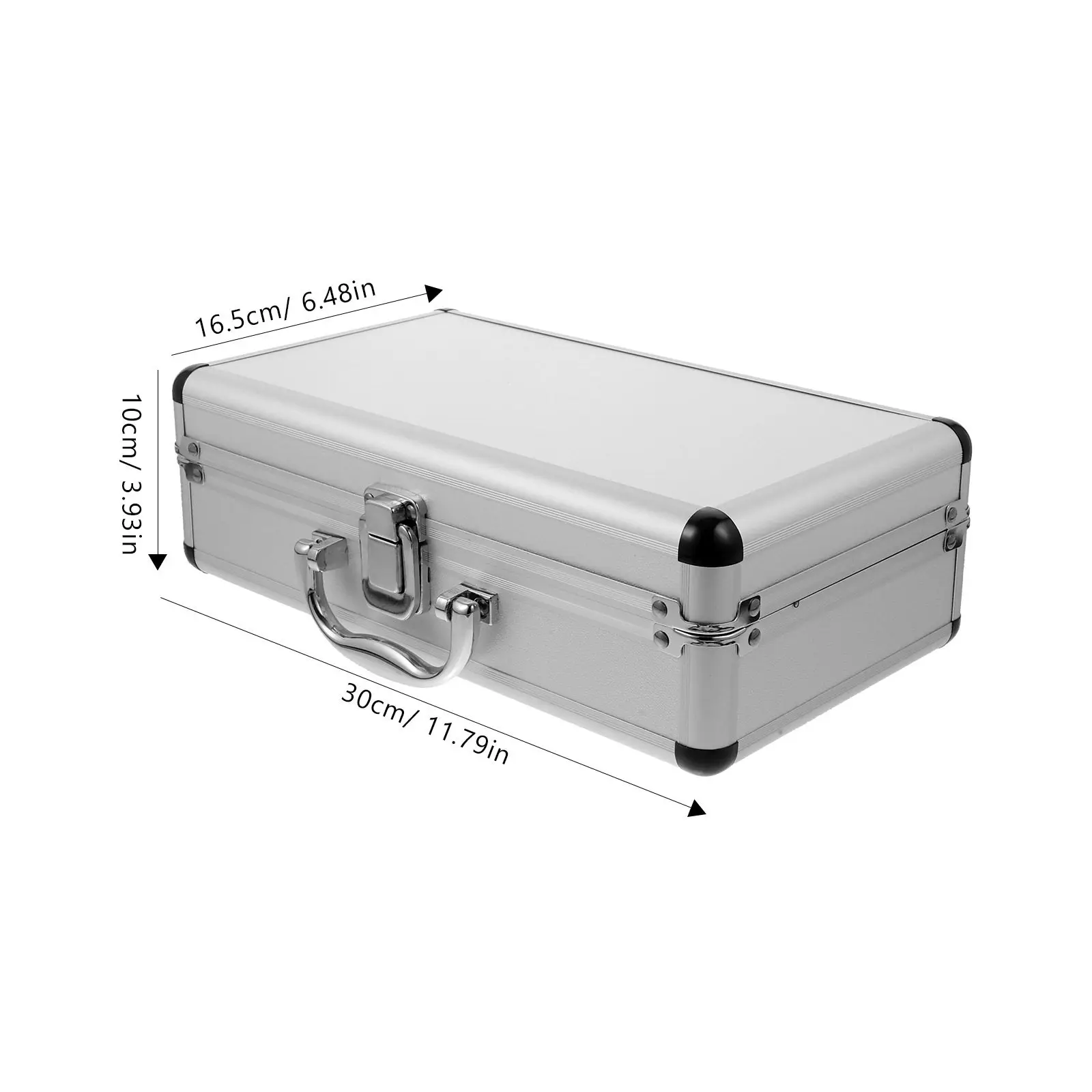 Lockable Portable Aluminum Alloy Medicine Box Large Capacity Carrying Case Tools Container Secure Storage for Travel Home Office