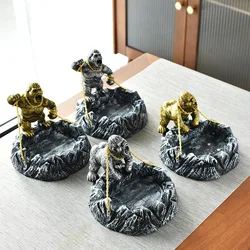 King Kong Domineering Gorilla Return Ashtray, Modern and Creative, Study and Office Trend, Decoration Gifts