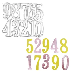 0-9 Numbers Metal Cutting Dies Stencils Big Digital Set Die Cut DIY Embossing Scrapbooking Paper Cards Crafts Christmas 2021