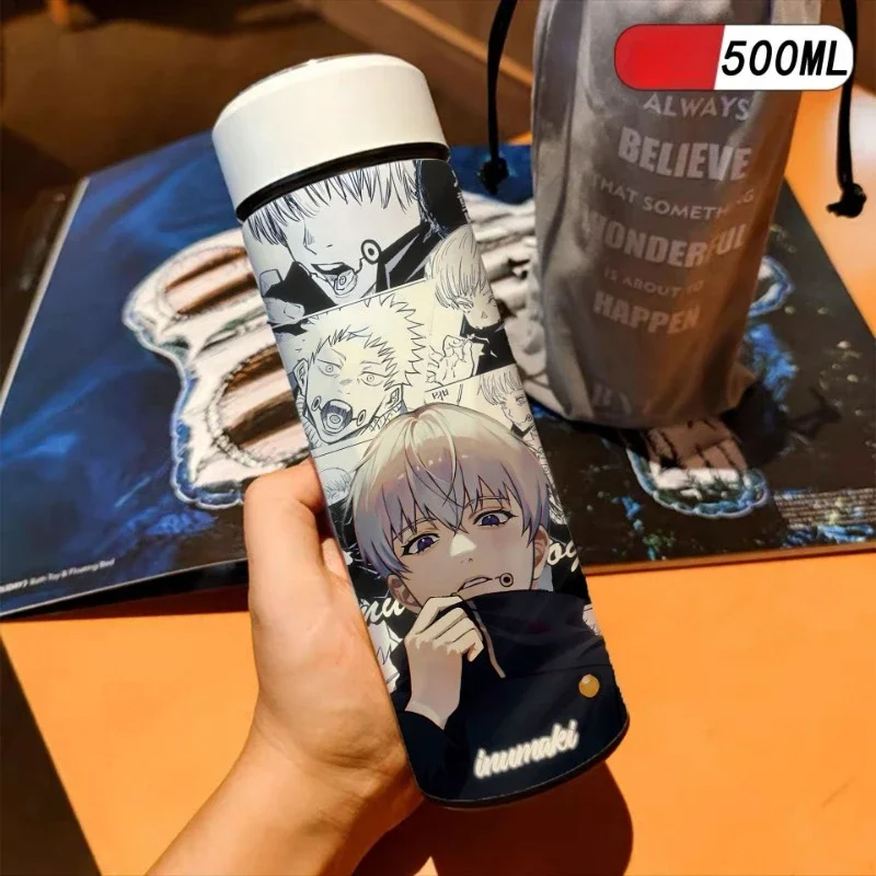 Jujutsu Kaisen Copos de Isolamento a Vácuo para Crianças, Figura Anime, Satoru Gojo, Cosplay Thermos Caneca, Copo de Água de Grande Capacidade